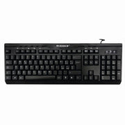 Trade Shop - Tastiera Con Filo Usb 2.0 Confort Impermeabile Silenzioso Windows Macos Maxtech Ek-402m -