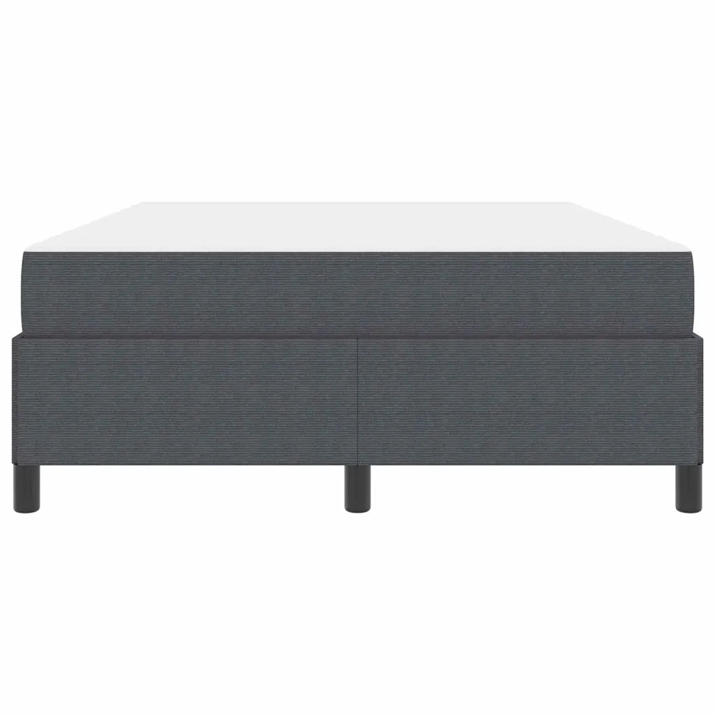 Struttura del letto Grigio scuro 140 x 190 cm Tessuto