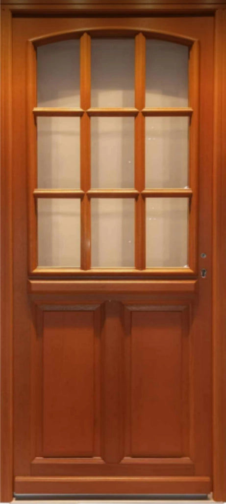 Porta d'ingresso in legno smaltato, Agatha, H, 215xl, 90 p, sinistra Dimensioni tavolo senza maniglia