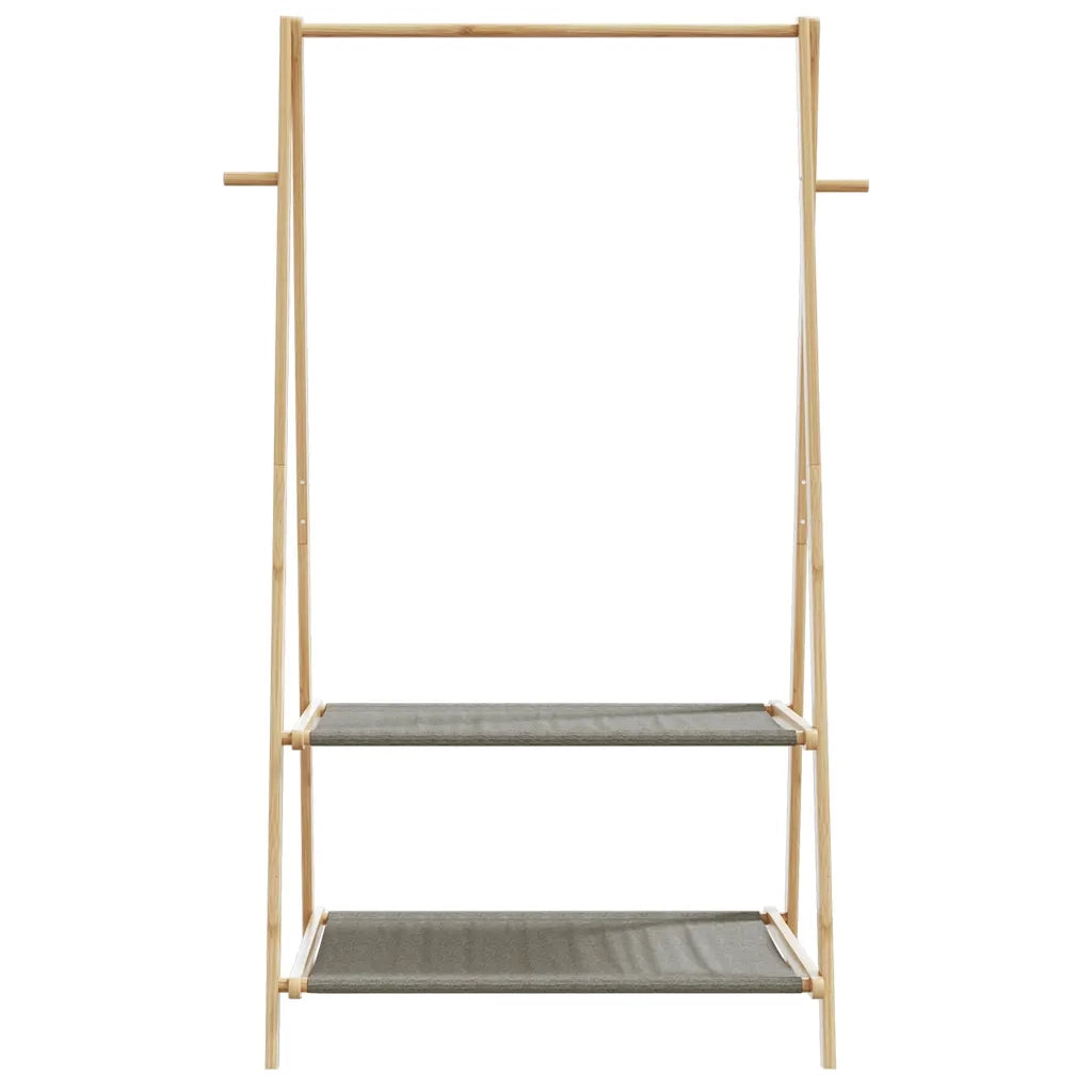 Appendiabiti con Ripiani 96x45,5x150,5 cm in Bambù 4008910
