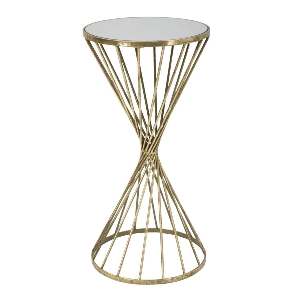 Tavolo VKH591, Oro, Metallo, 35x35x70 cm