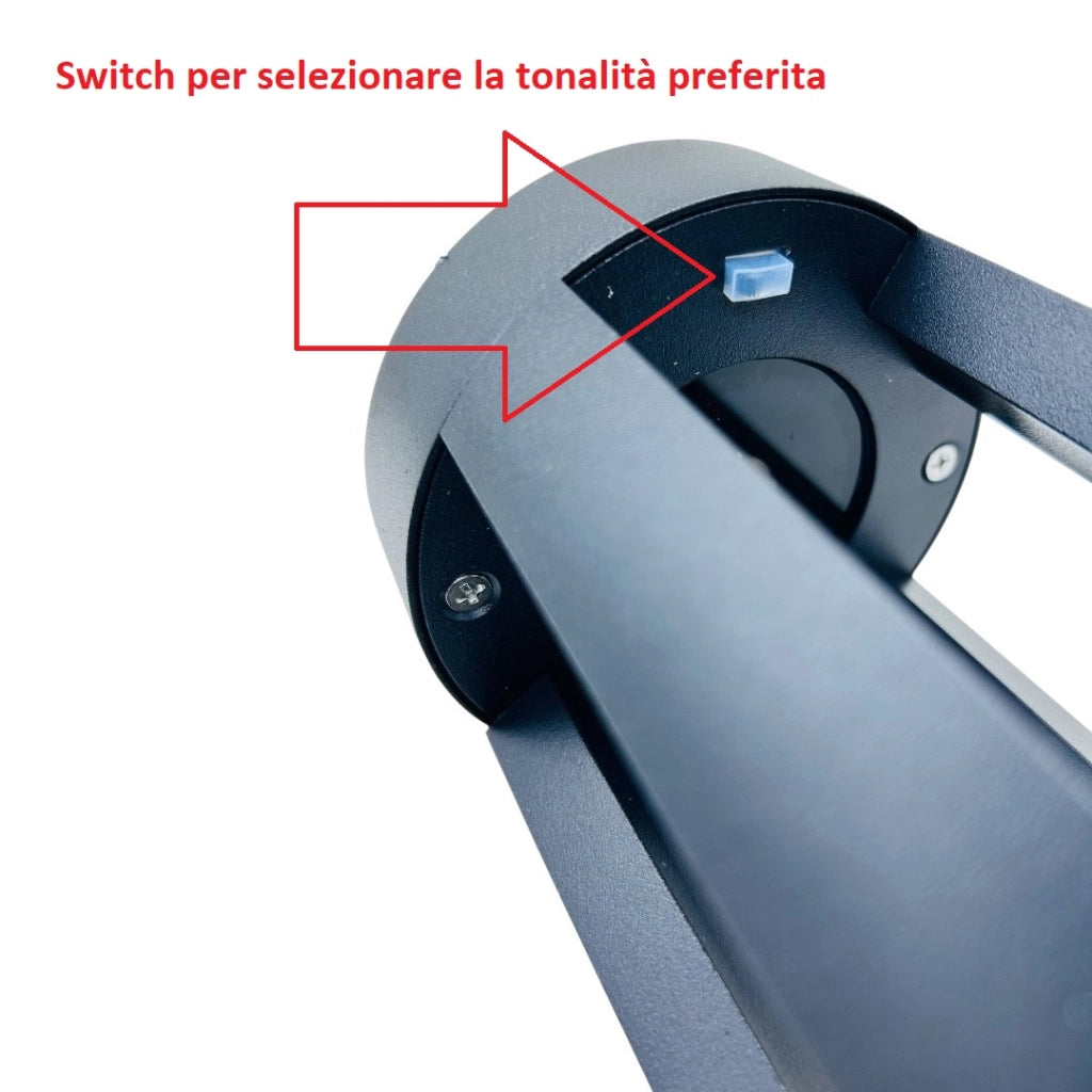 Lampione LED da Giardino 80cm con Palo Bianco 15W IP65 CCT Switch 3 Tonalità Luce selezionabili 3000K 4000K 6500K illuminazione residenziale