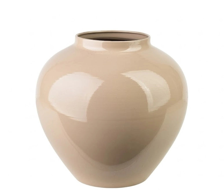 Vaso Metallo Mondex ROGER 14x28x28 cm Beige 1 pz