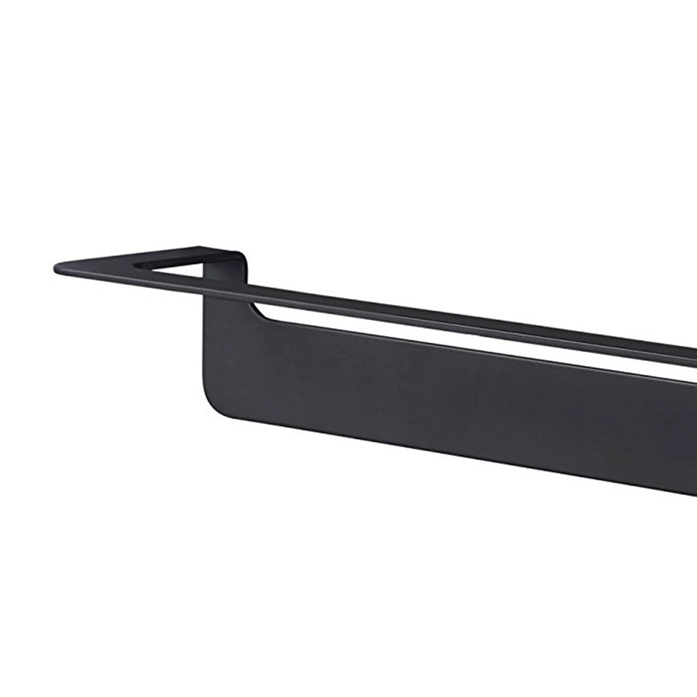 Porta salviette nero da 60 cm serie skyline - fissaggio biadesivo o incollo