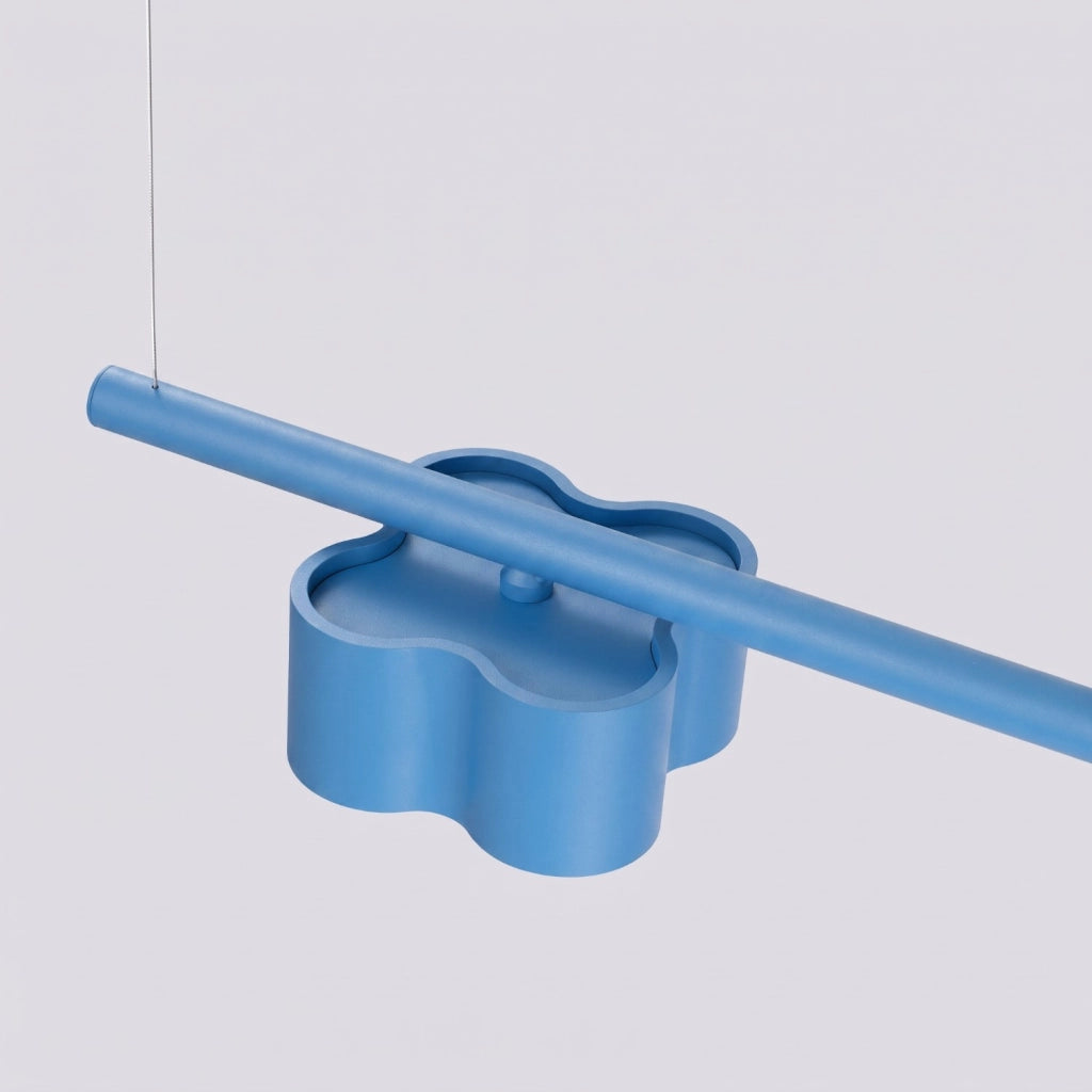 Lampadario OVIO 4 azzurro Gx53