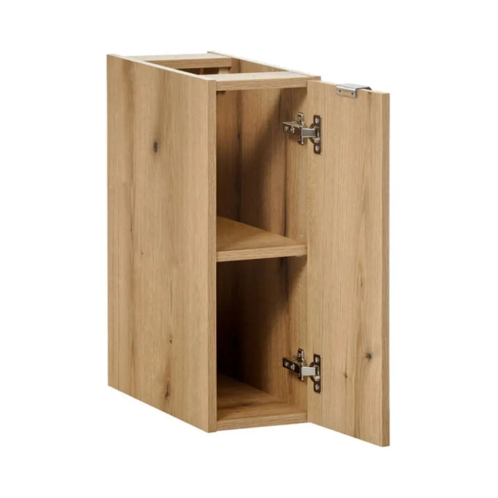 Insieme VANO 140cm: mobili sotto lavabo con nicchie a cassetti e armadietti + due lavabi da appoggio scanalati