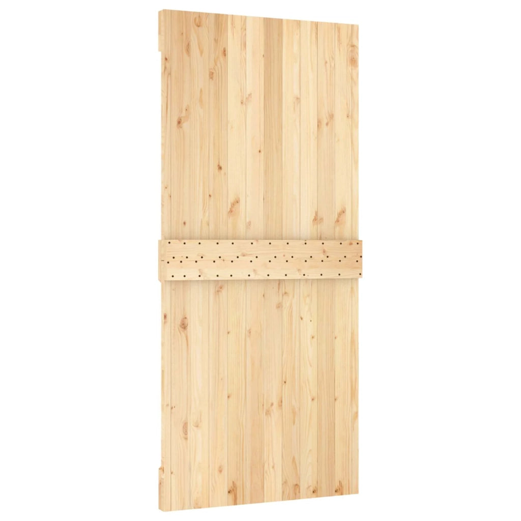 Porta scorrevole Naturale e Bianco 95 x 210 cm 3445042