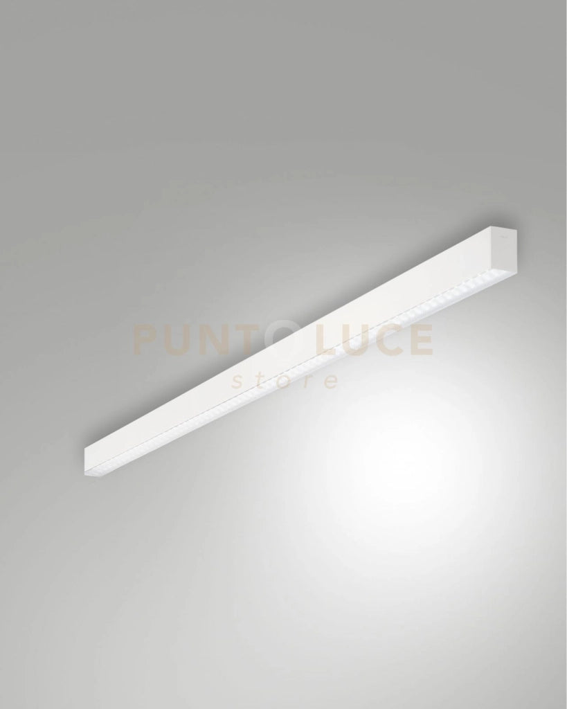 MILLET PLAFONIERA BIANCA A LED 4000K 3580LM 23W PRISMATIC IP40 100CM DIMMERABILE DALI