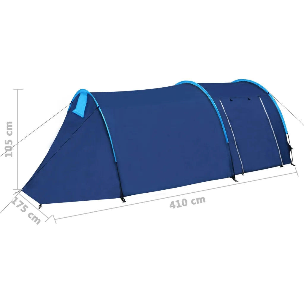 Tenda da Campeggio per 4 Persone Blu Marino/Azzurro 90515