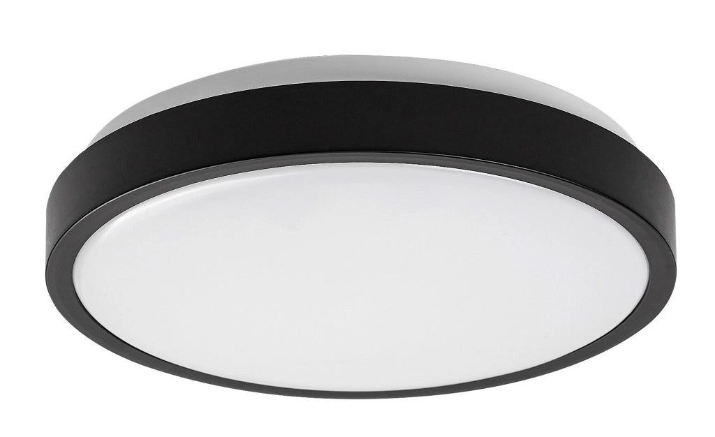 Plafoniera bagno Rabalux Samira Ø25 nero IP44 LED 18W