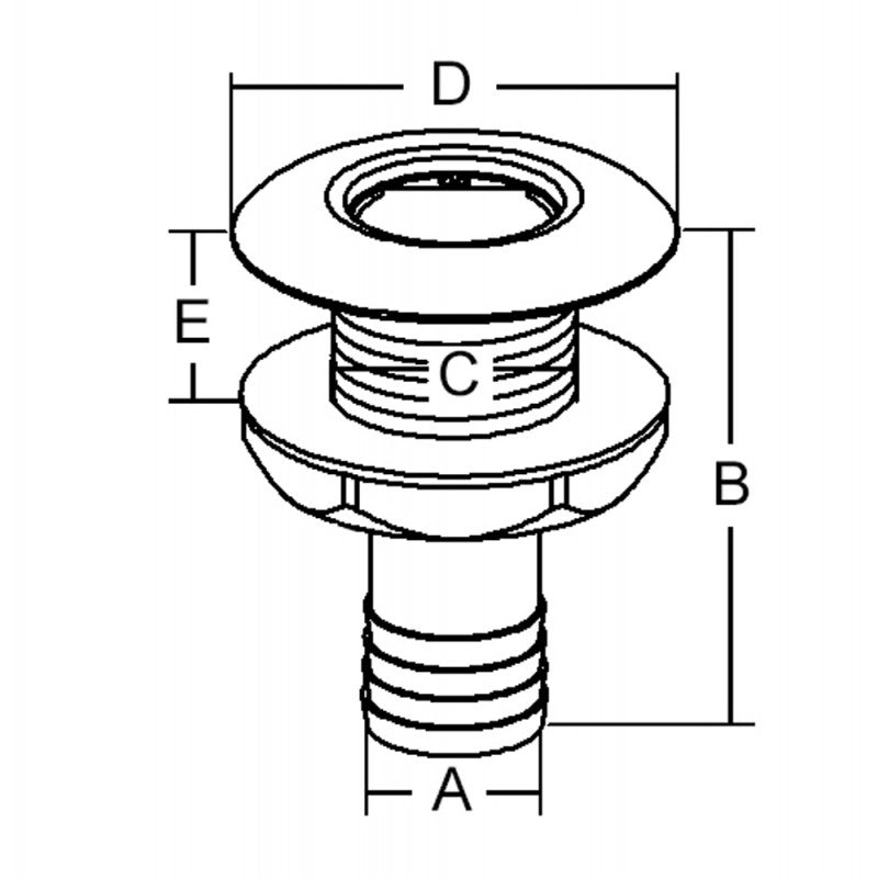 SCARICO PVC/INOX Ø MM. 52