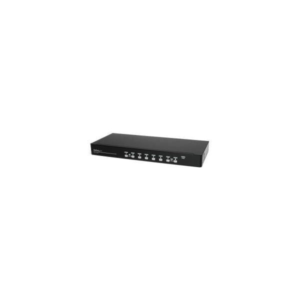Startech.com kit switch kvm usb montabile a rack 1u 8 porte con funzione osd e cavi - SV831DUSBUK