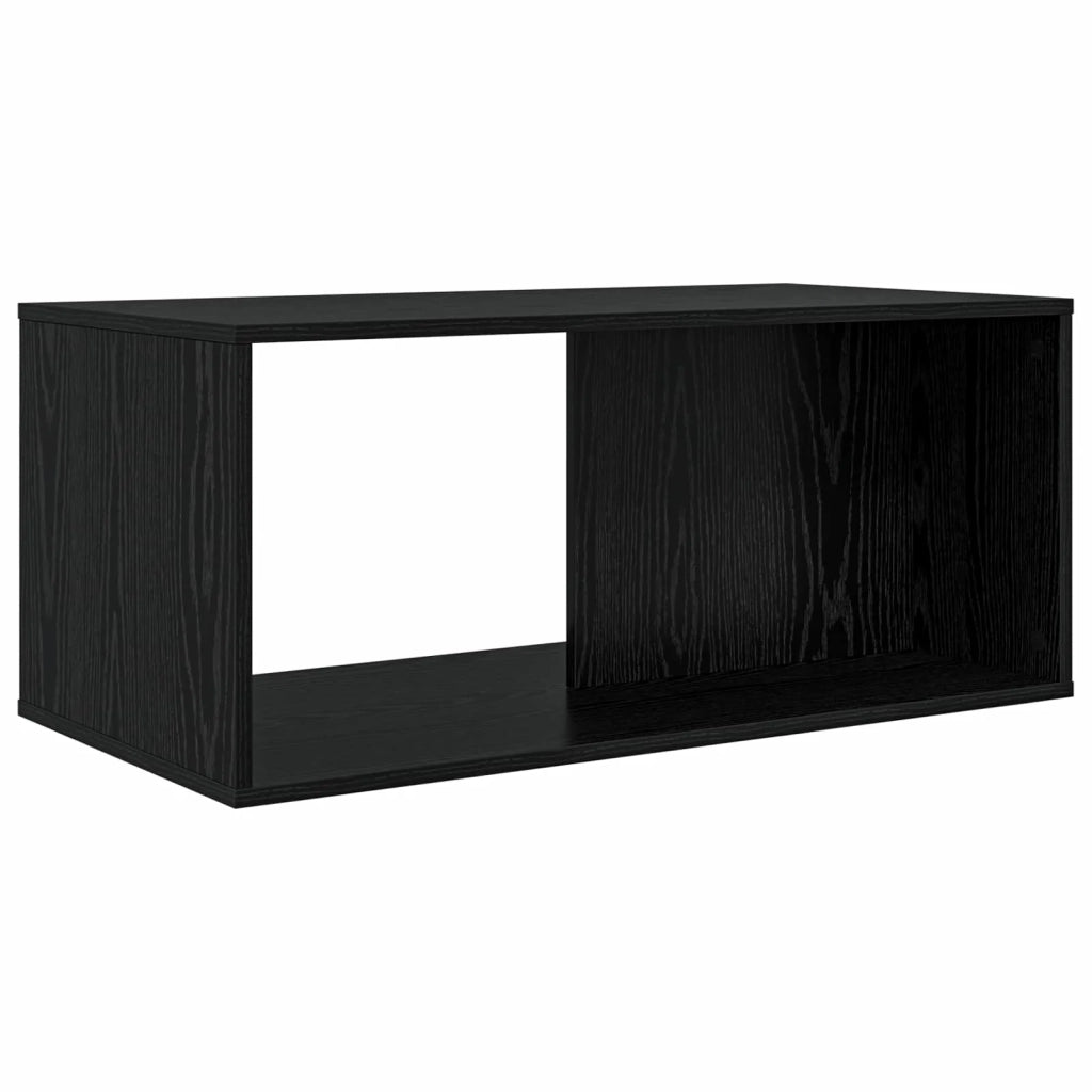 Set di Tavolini da Caffè 2 pcs Rovere Nero Legno multistrato