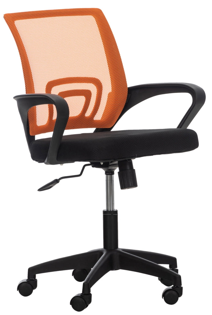 Sedia da ufficio Auburn con ruote arancione