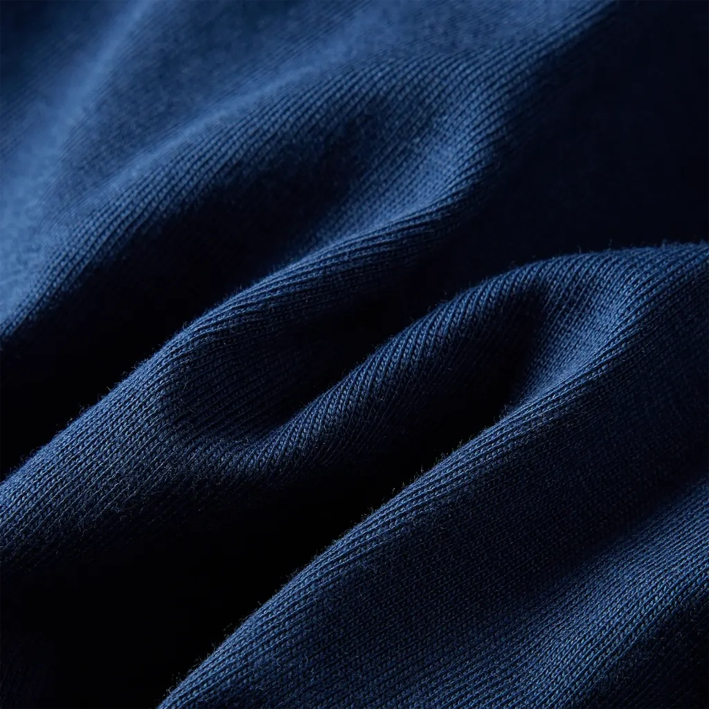 Maglietta da Bambino Maniche Lunghe Blu Marino 116