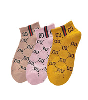 Calzini Bassi in Cotone per Donna e Bambina | Stile Universitario con Motivo Catenine Ricamate | Taglia Unica 34–40 EU