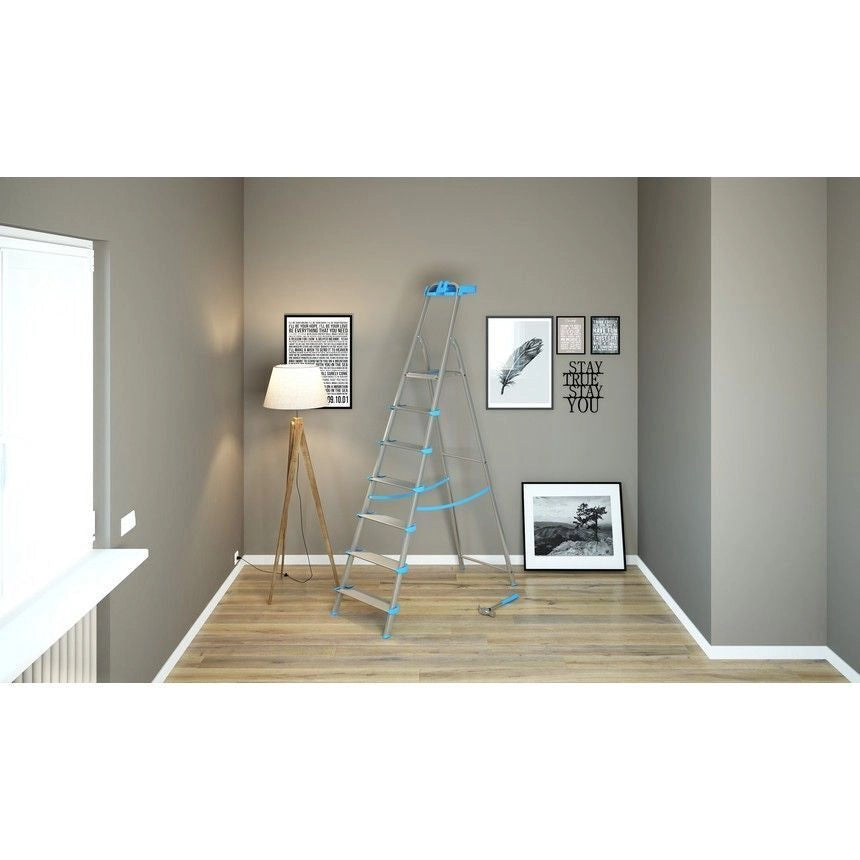 Colombo New Scal Atlantica 7 Scaletta con gradini Alluminio, Blu