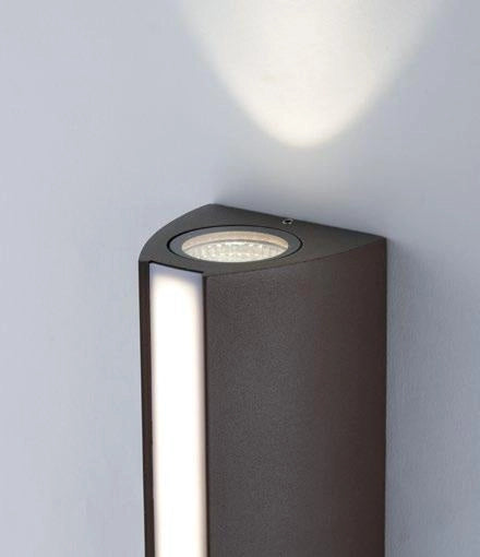 APPLIQUE TRIEMISSIONE LED RAY BRONZO 14W 1490LM CCT 3000K / 4000K IP54 8,5X7,8X20CM