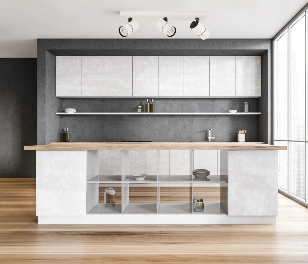 Plafoniera Italux Laconi barra 3xGU10 bianco/nero moderna