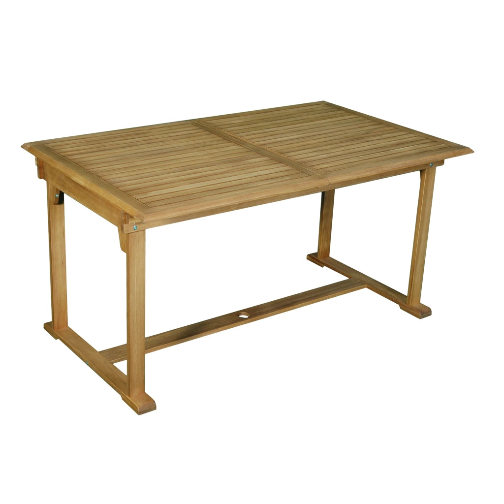 Tavolo da giardino allungabile Fero (150/200x90x76 cm) in legno di acacia, con estensione