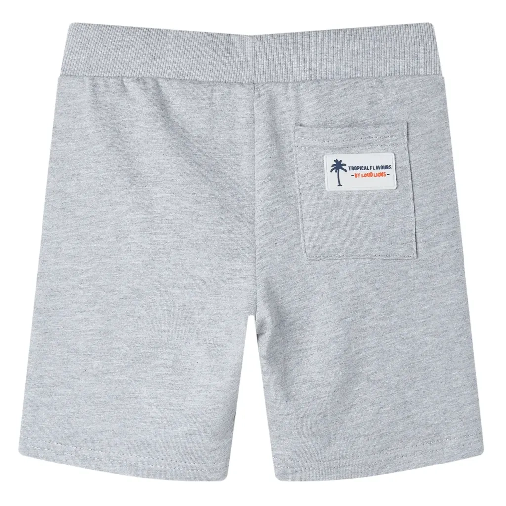 Pantaloncini per Bambini con Coulisse Grigio 104 CFW7630685