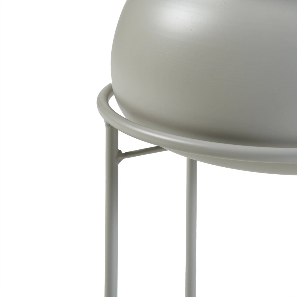 Stand Portapiante Assen 31,5 x 19,5 cm Metallo Grigio chiaro [en.casa]