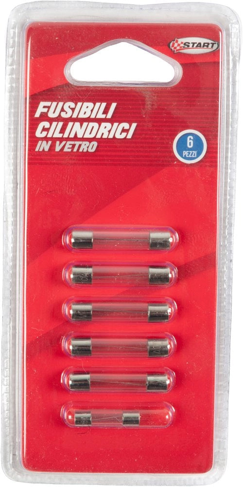 Fusibili cilindrici auto 6 pezzi