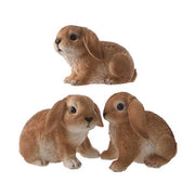 CONIGLIETTO DECORATIVO MARRONE 20X12XH13CM