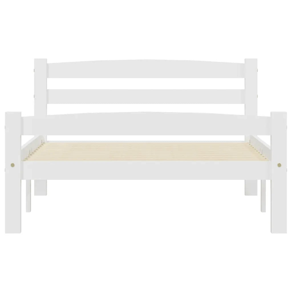 Dormeuse Estraibile senza Materasso Bianca Legno Pino 90x200 cm 322068