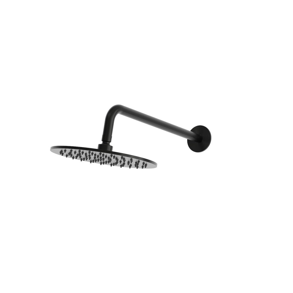 SINED Kit doccia da parete con braccio e soffione Levante 25 finitura oro acciaio inox 316L resistenza a corrosione e calcare KIT-PARETE-SOFFIONE-LEVANTE-25-ORO