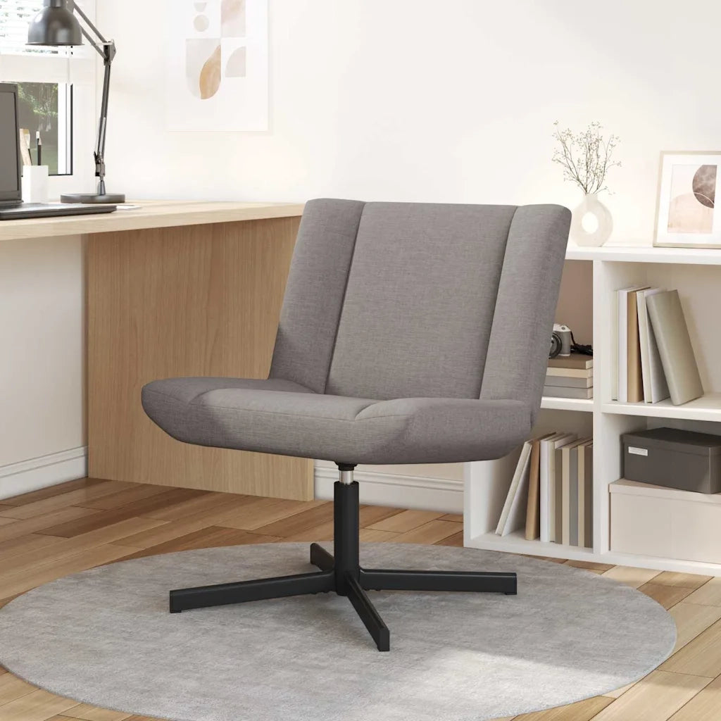 Sedia girevole Tortora 63 x 75 x 76 cm Tessuto CFW1797474