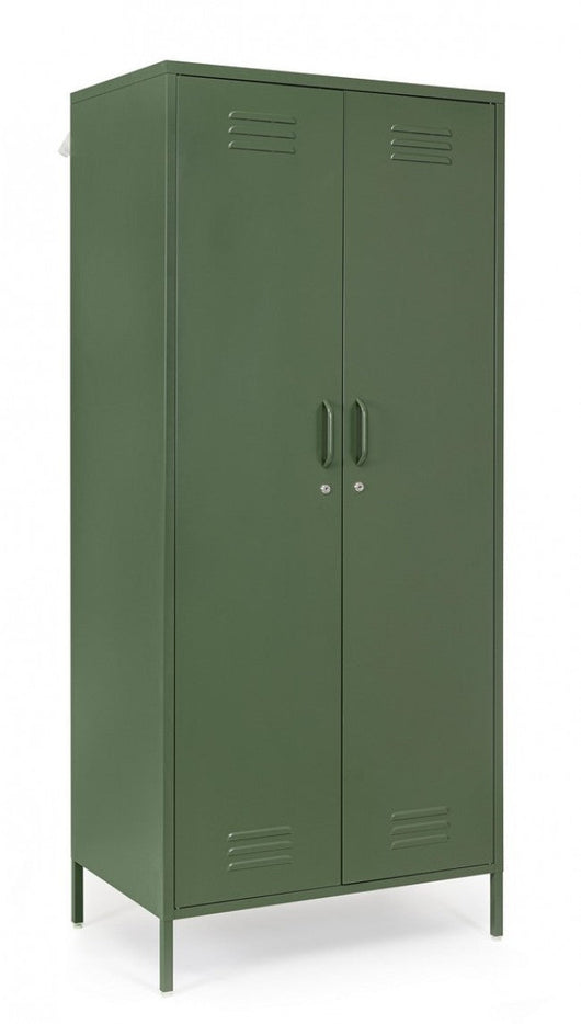 Armadio 2 Ante 50x80x185 cm Cambridge in Acciaio Verde