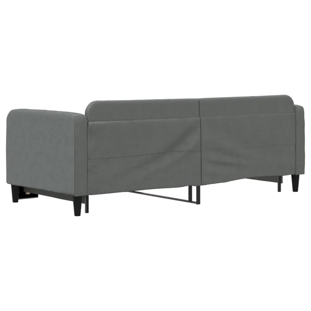 Divano letto | Sof¨¤ letto | Letto singolo Estraibile Grigio Scuro 80x200 Tessuto