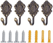 Hanger a tenda in bronzo vintage - 4 pezzi - griglia 4x1,6x2,7 pollici