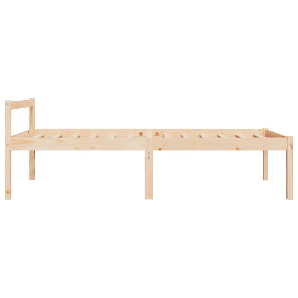 Letto per Anziani 90x200 cm in Legno Massello di Pino 810599