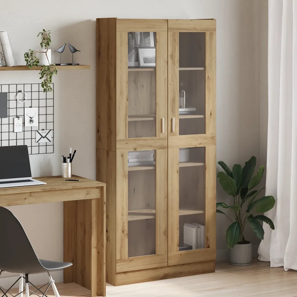Credenza Alta Rovere Artigianale 82,5x30,5x185 cm in Truciolato 3318721