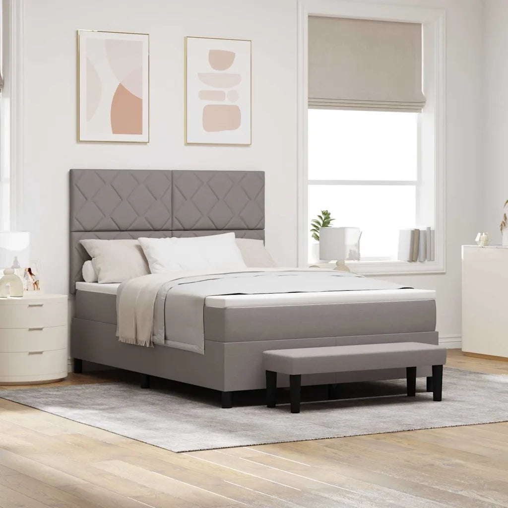 Letto a molle con materasso Talpa 140 x 190 cm Tessuto 3344146