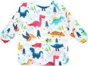 Schort acqua resistente per bambini - Età 3-8 anni - Manica lunga - Tasca - Bianco