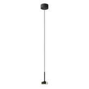 Hole Sospensione LED 7W 38° IP20 3000K CRI90 Bronzo - Rossini Group, Lampada a sospensione di design in alluminio pressofuso per interni