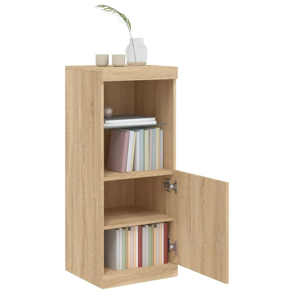 Credenza con Luci LED Rovere Sonoma 41x37x100 cm 836688