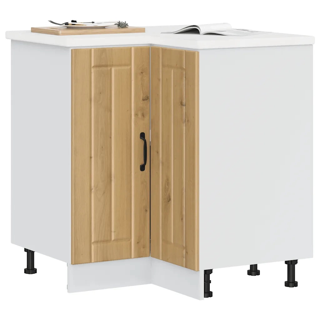Base ad Angolo Cucina Lucca Rovere Artigianale Truciolato