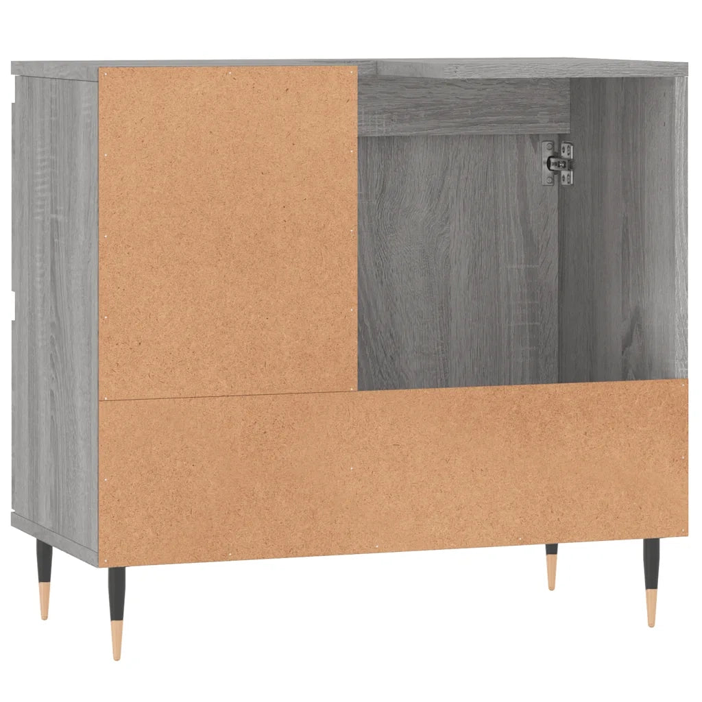 Armadietto Bagno | Armadio da bagno Grigio Sonoma 65x33x60 cm in Legno Multistrato