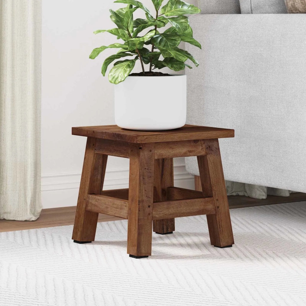 Pouf Naturale 26 x 26 x 26 cm Legno di Mogano