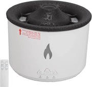 Diffusore di Aromi con Funzione di Umidificazione a Vapore con Telecomando - Design a Fiamma - Nebbia Fresca per Camera da Letto e Yoga