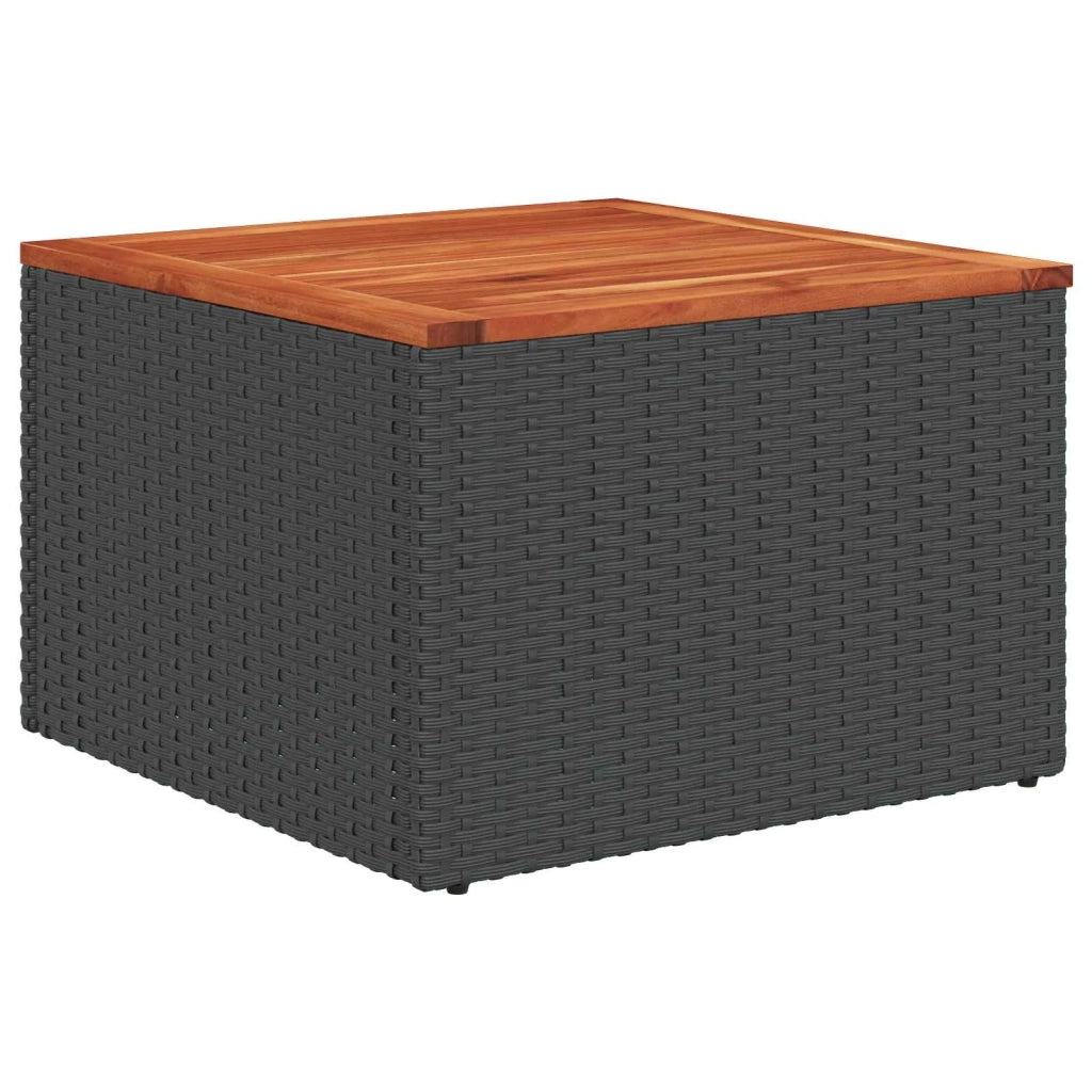 Set di divani 6 pz Nero Rattan sintetico e Acciaio 3447235