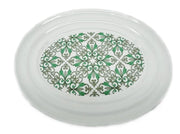 Piatto Vassoio Decorativo in Ceramica Ovale Decoro Agadir 39 x 29,5 cm