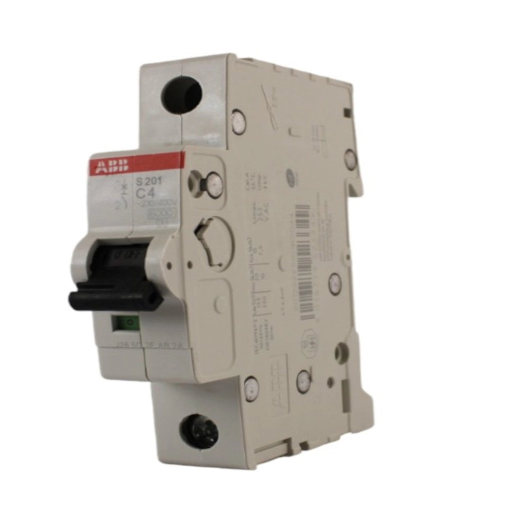 Interruttore magnetotermico 1 polo 1 modulo 4A curva C 6kA ABB
