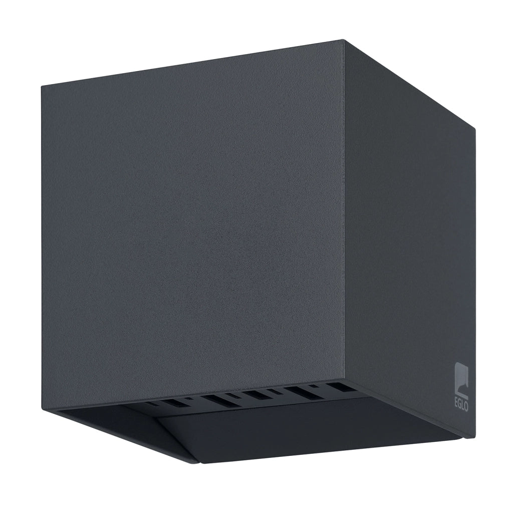 Applique Esterno Contemporanea Calpino 2 Alluminio Grigio Led