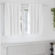 Tende Blackout con Anelli 2 pcs Bianco brillante 140 x 140 cm 4107493