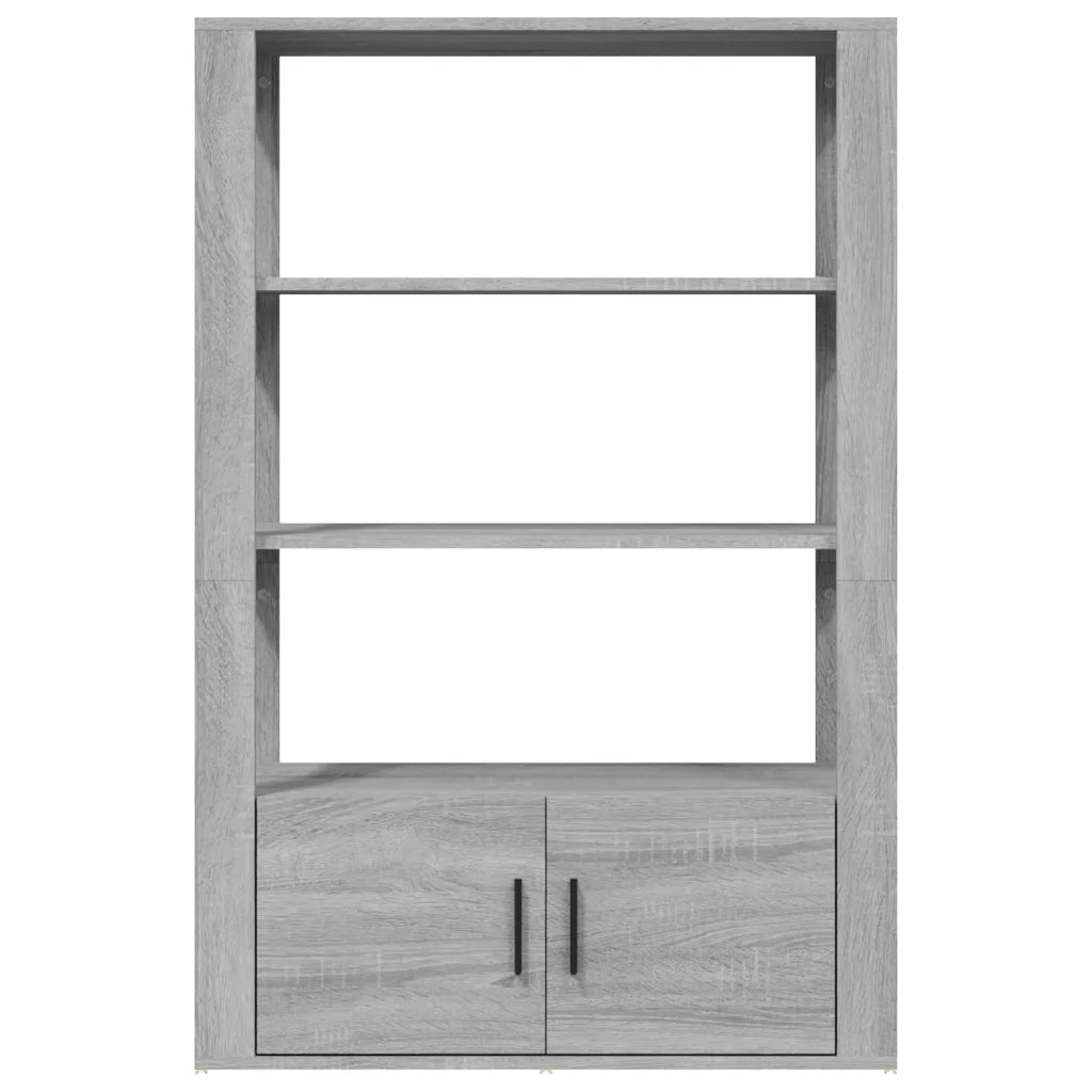 Credenza Grigio Sonoma 80x30x119,5 cm in Legno Multistrato 819474